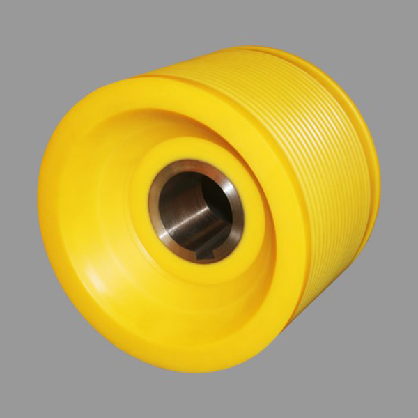 Centrifugal polymerized one-piece metal bushing nylon sheave(screw roller)