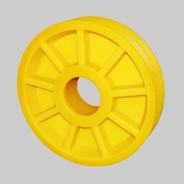 MC nylon elevator driving sheave (with 9 stiffener without lightening hole)